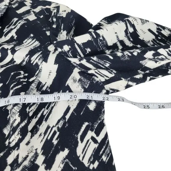 212 Collection Jacket Women's Size XL Black White Abstract Splatter Paint Modern - Picture 8 of 10